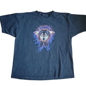 Mens Harley-Davidson Black Tee Vintage 2XL